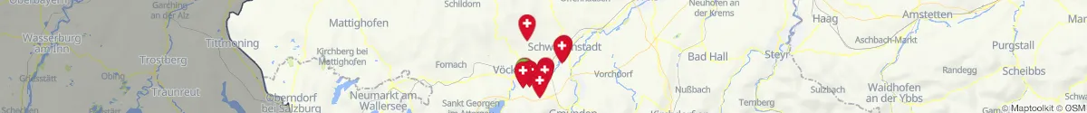 Map view for Pharmacies emergency services nearby Rutzenham (Vöcklabruck, Oberösterreich)